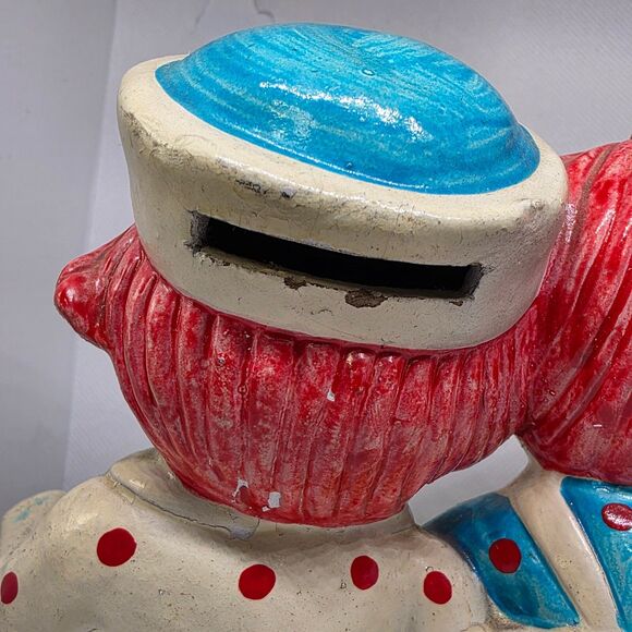 Vintage Raggedy Ann & Andy Piggy Bank "I Love You" 1970s Bobbs-Merrill Co. Korea - Picture 13 of 16